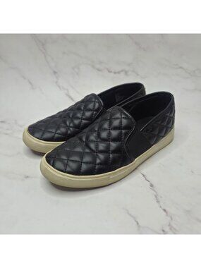 Steve Madden Endell Faux Leather Quilted Loafers Slip-On Flats Women's 7